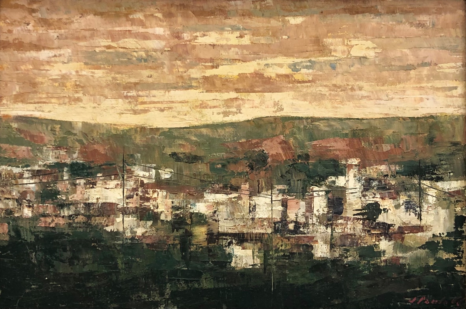 José Paulo Moreira da Fonseca (1922-2004), Tarde no povoado, 1968 - foto 1 de 4