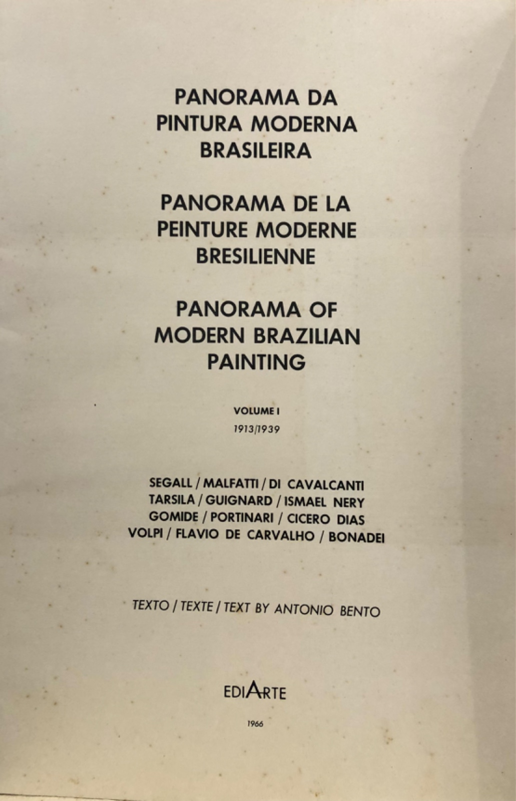 PANORAMA DA PINTURA MODERNA BRASILEIRA" - VOLUME I - 1913 - 1939 - foto 6 de 9