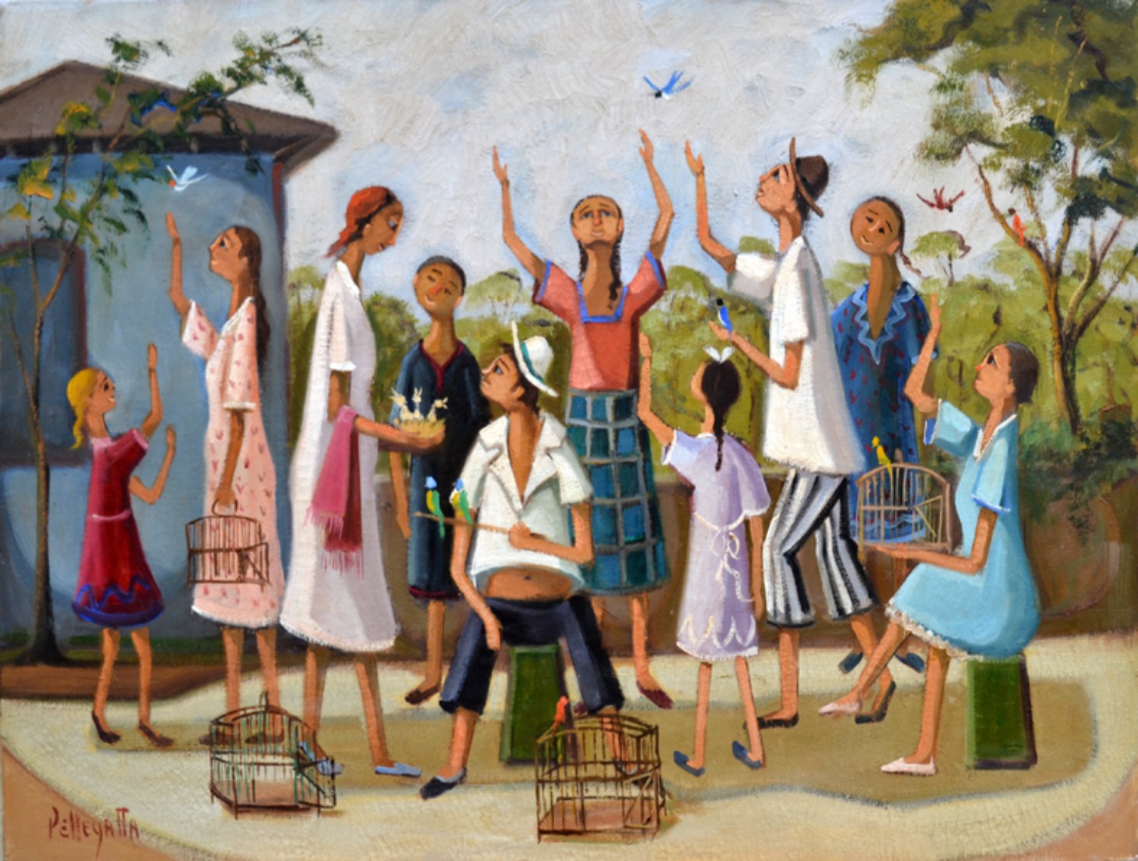 Omar Pellegatta (1925-2001), Soltando Passarinho - foto 1 de 3