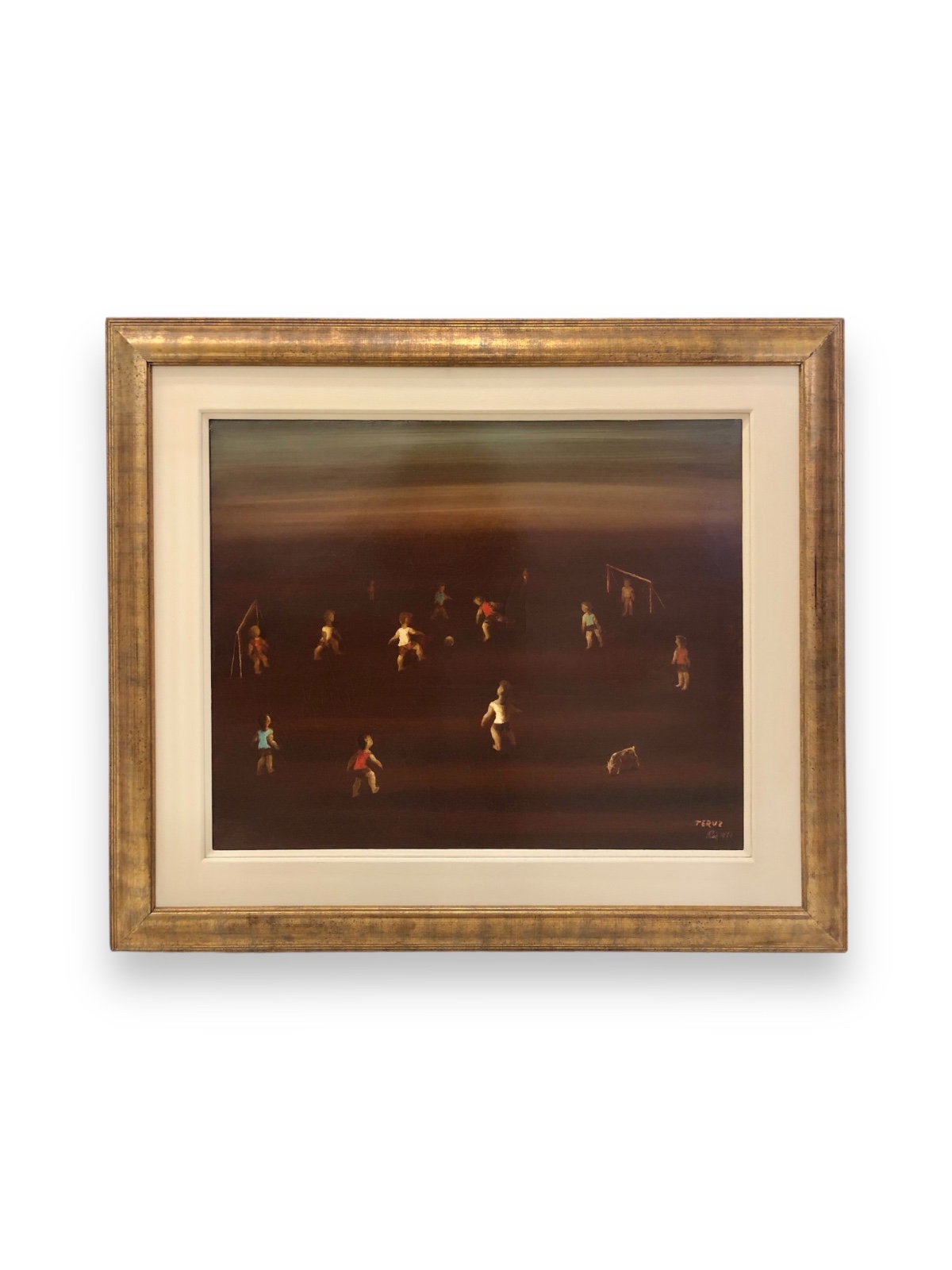 Orlando Teruz (1902-1984), Crianças jogando futebol, 1971 - foto 2 de 4