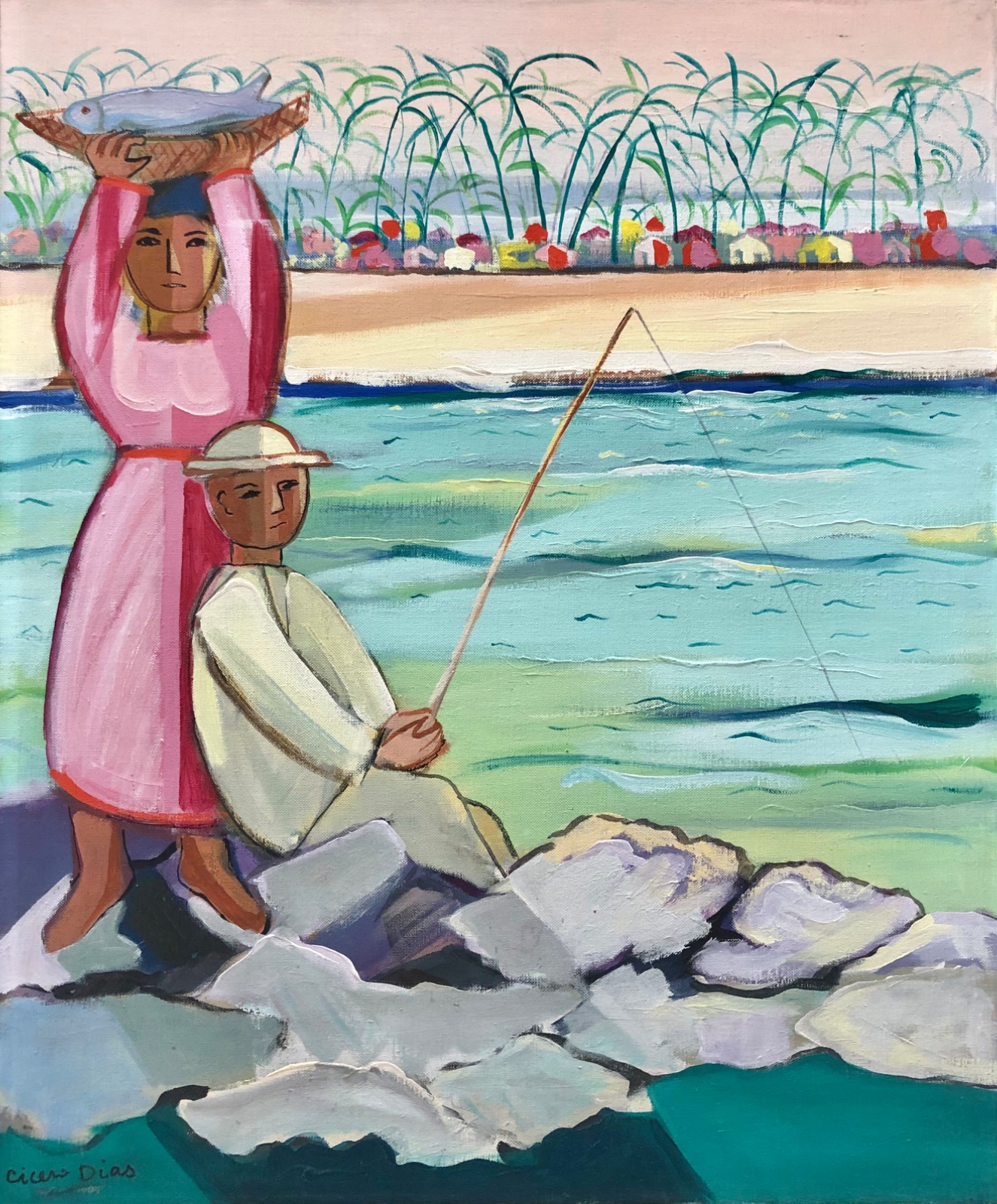 Cícero Dias (1907-2003), Casal de pescadores - foto 1 de 4