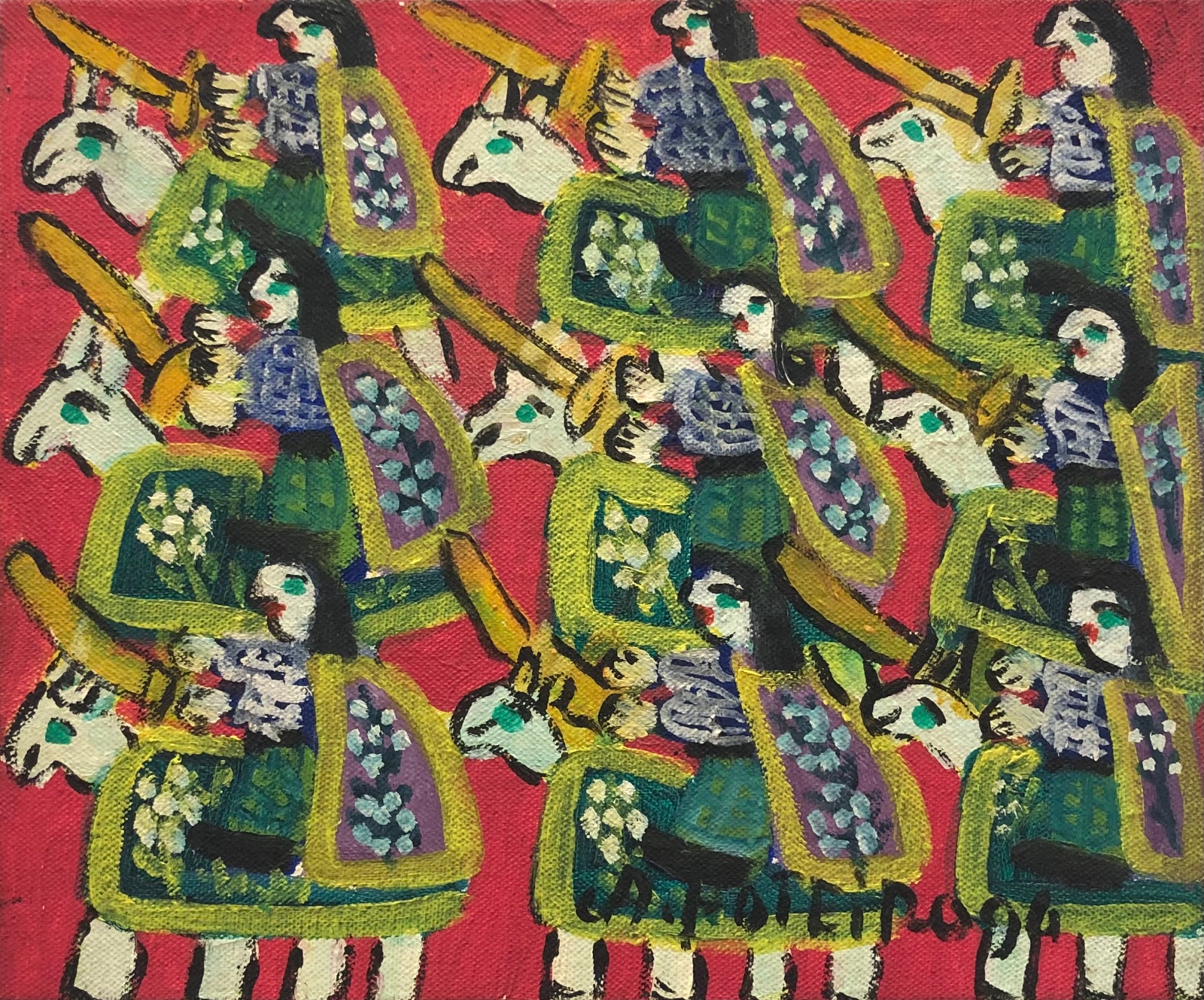 Antônio Poteiro (1925-2010), Cavalhadas, 1994 - foto 1 de 4