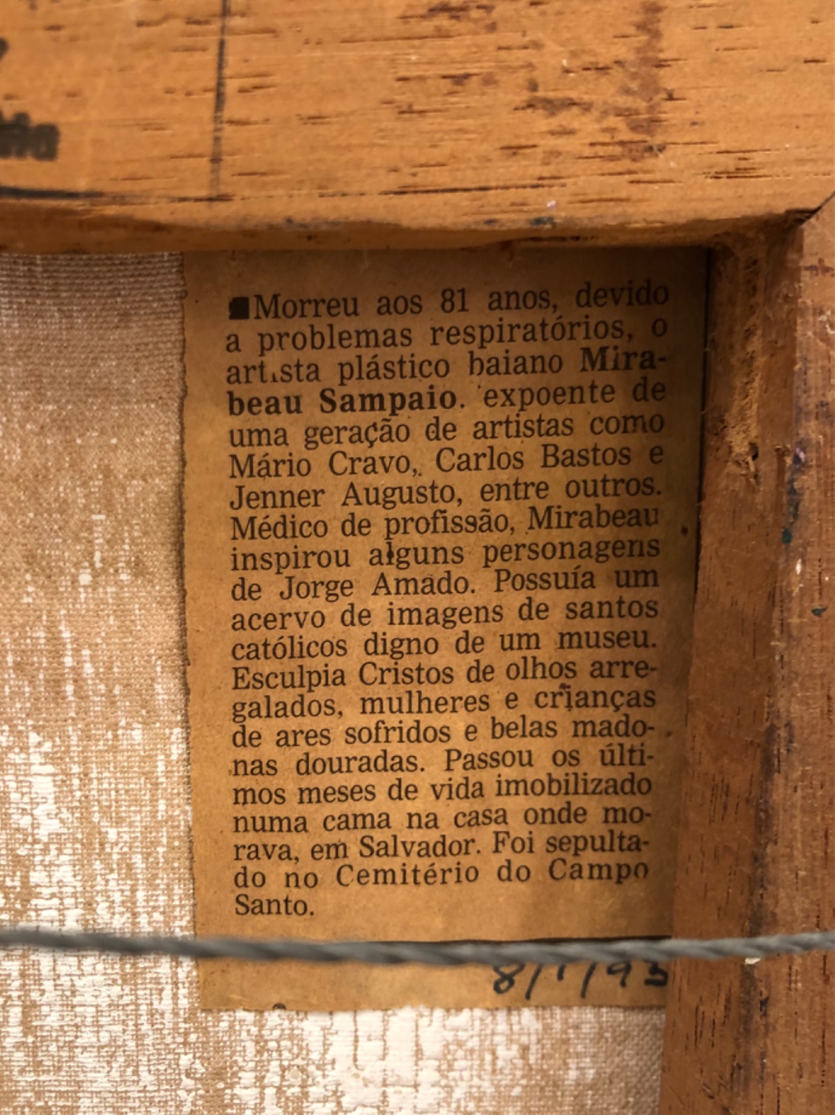 Mirabeau Sampaio (1911-1993), Nossa Senhora com menino Jesus - foto 4 de 5