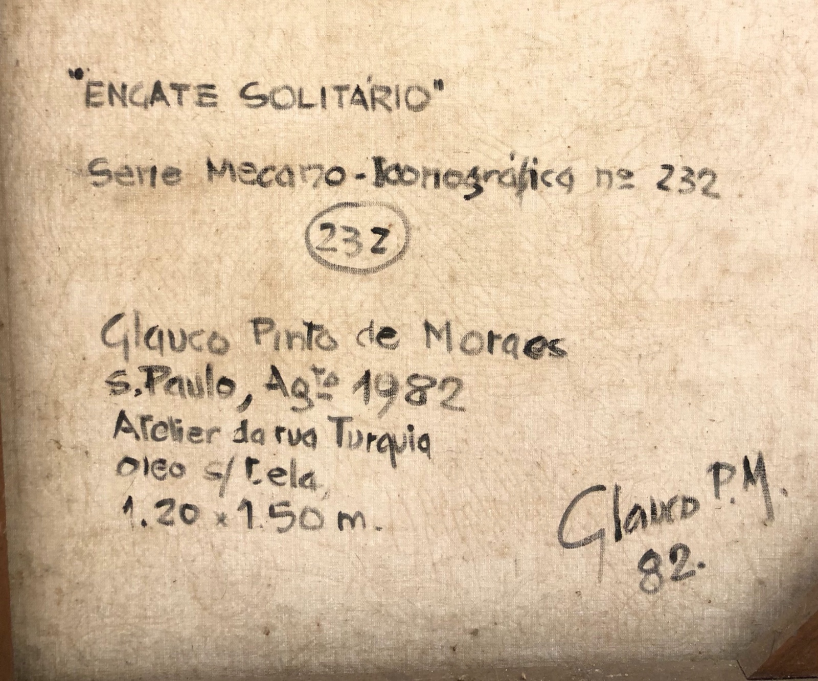 Glauco Pinto de Moraes (1928-1990), Engate Solitário, 1982 - foto 3 de 4