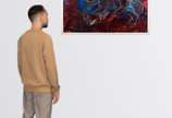 Luiz Pizarro (1958), Sem título, 2004 - Técnica mista s/ papel<br>Ass. inf. esquerdo