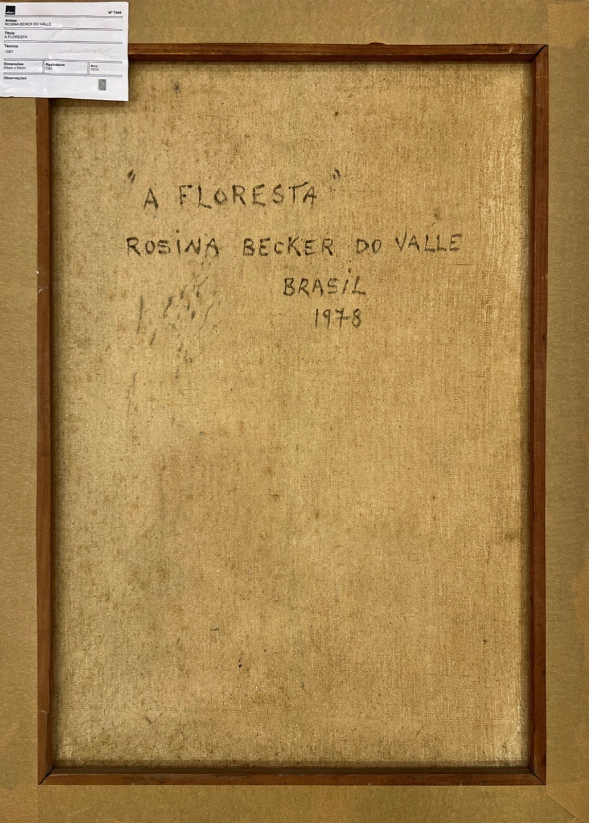 Rosina Becker do Valle (1914-2000), A floresta, 1978 - foto 5 de 5