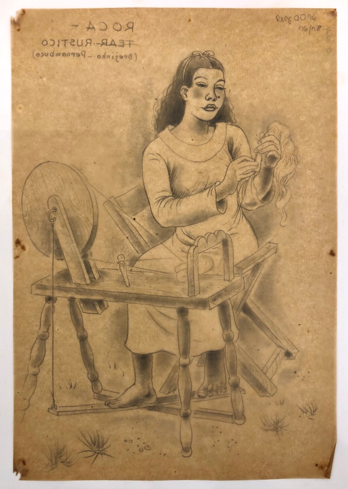Percy Lau (1903-1972), ROCA - tear rústico - foto 4 de 4