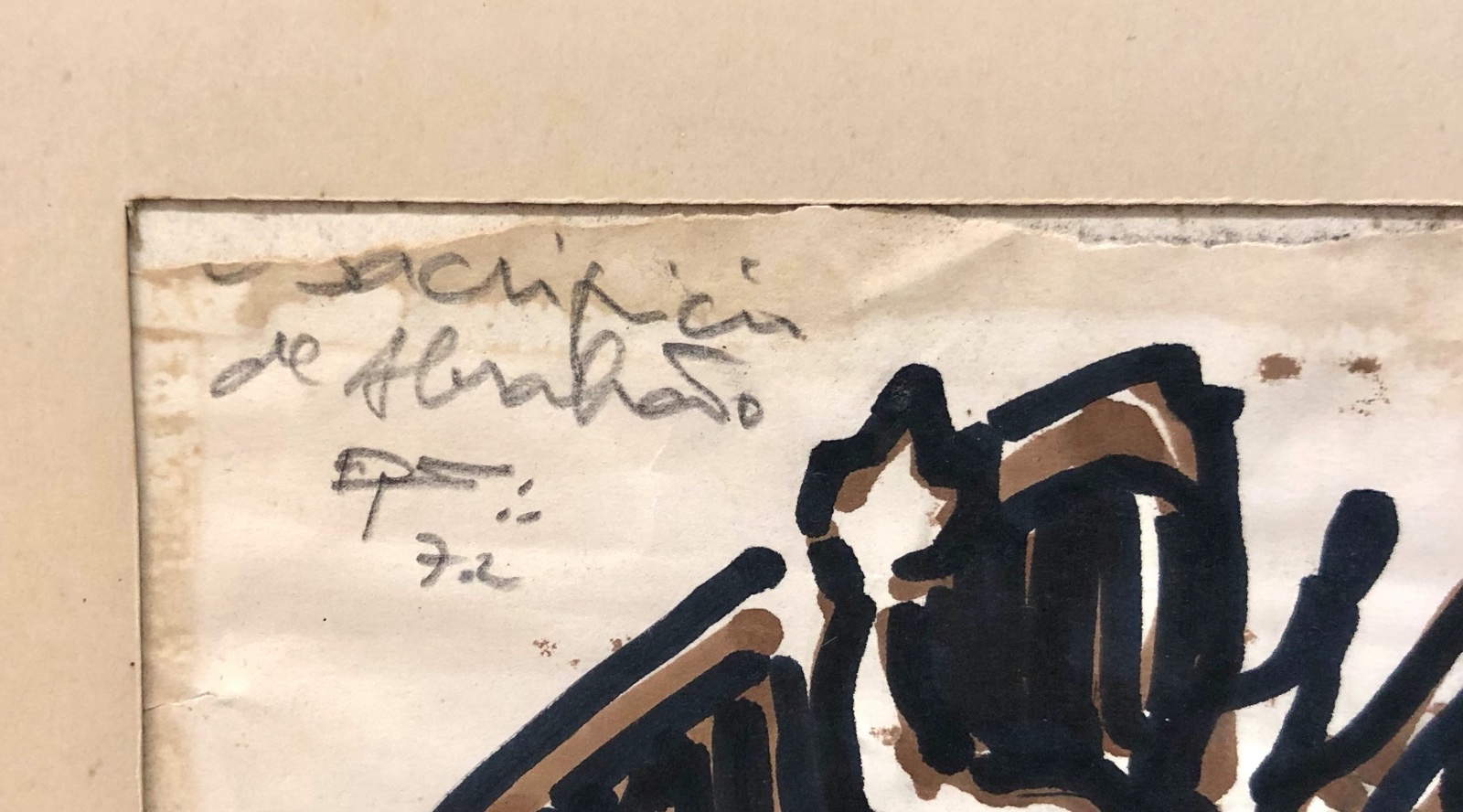 Eugênio Sigaud (1899-1979), O sacrificio de Abrãao, 1972 - foto 3 de 4