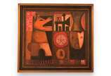 Pedro Wrede (1952), Bekaac,2003 - Óleo s/ tela<br>Ass. inf. direito e verso
