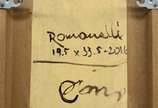 Armando Romanelli (1945), Feira de flores, 2016 - Óleo s/ tela<br>Ass. inf. esquerdo e verso<br>