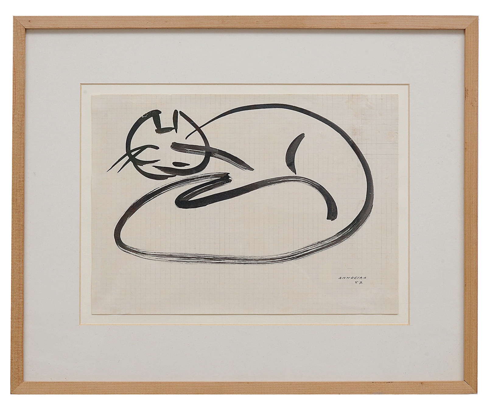 Antonio Bandeira (1922-1967), GATOS, 1957 - foto 2 de 3