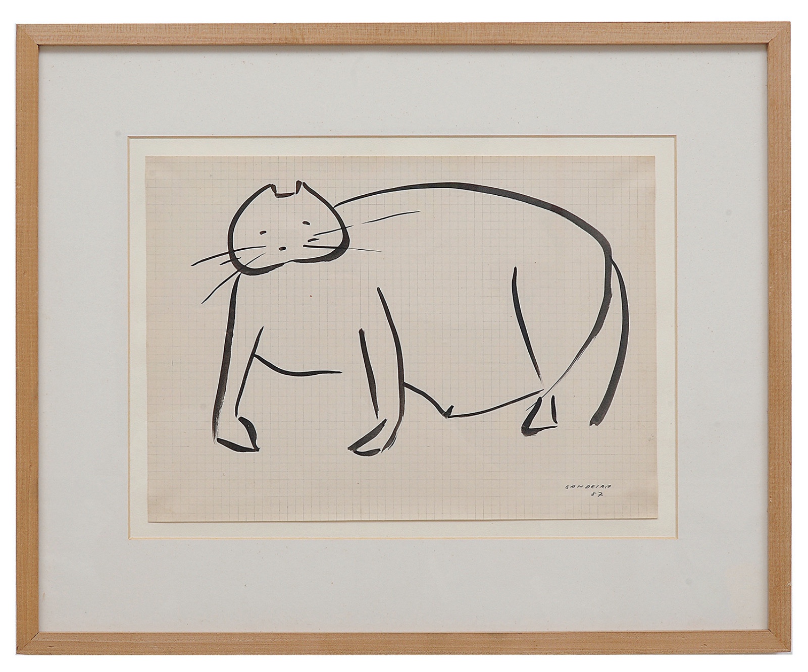 Antonio Bandeira (1922-1967), GATO, 1957 - foto 2 de 3
