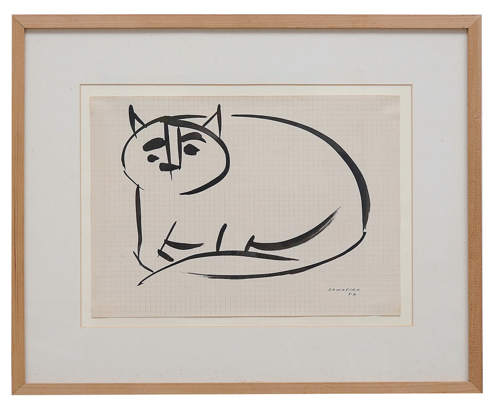 Antonio Bandeira (1922-1967), Gatos, 1957 - foto 2 de 3