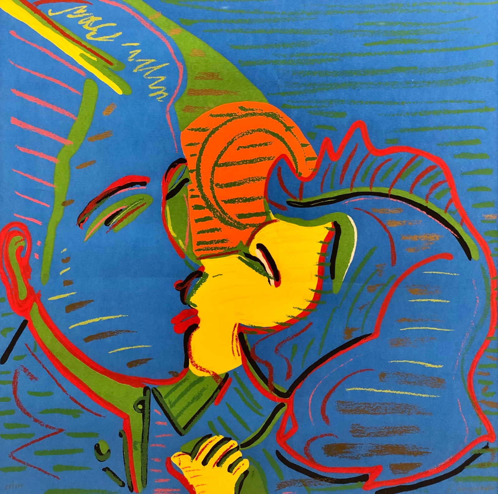  Rubens Gerchman (1942-2008), BEIJO AZUL CLARO - foto 1 de 5