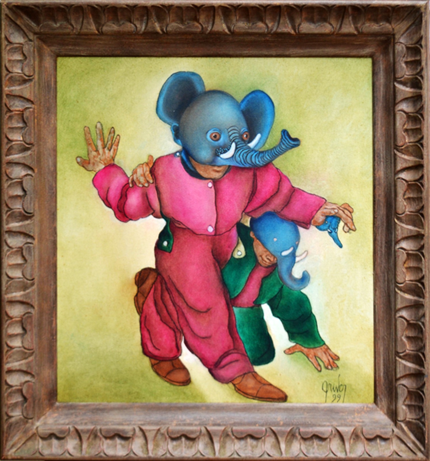 Mário Gruber (1927-2011), Fantasiado, 1999 - foto 1 de 3
