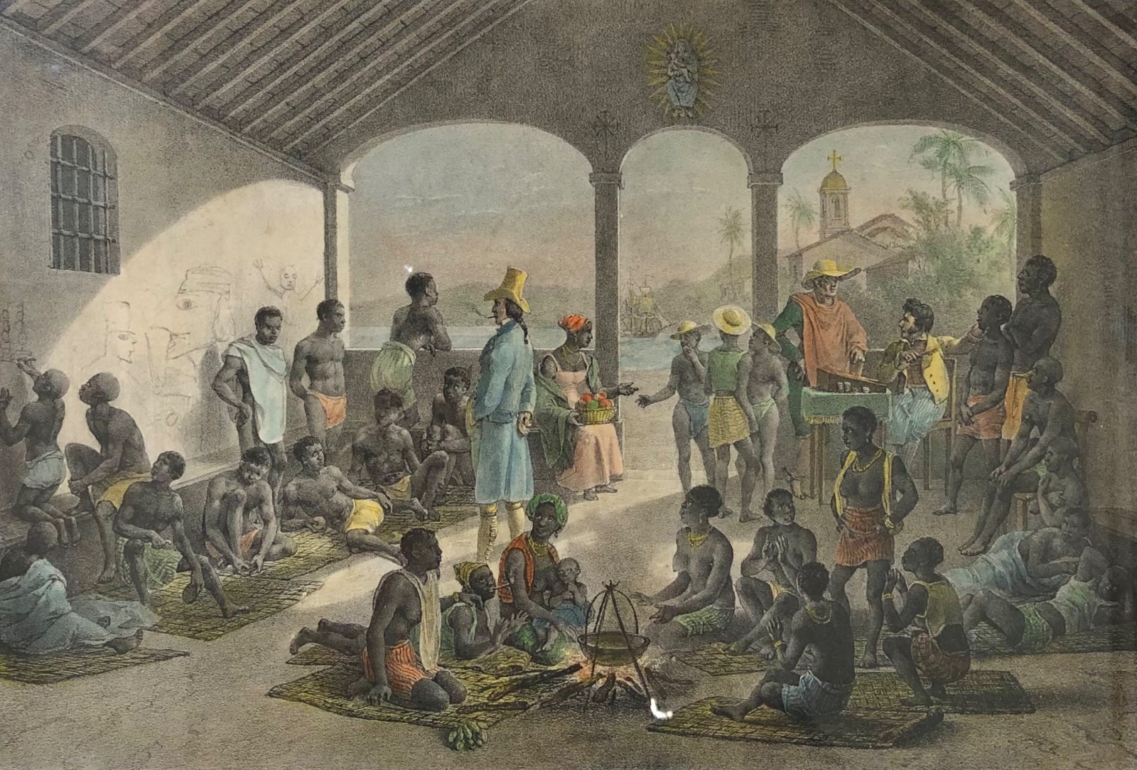 Rugendas (1802-1858), Mercado de escravos - foto 1 de 4