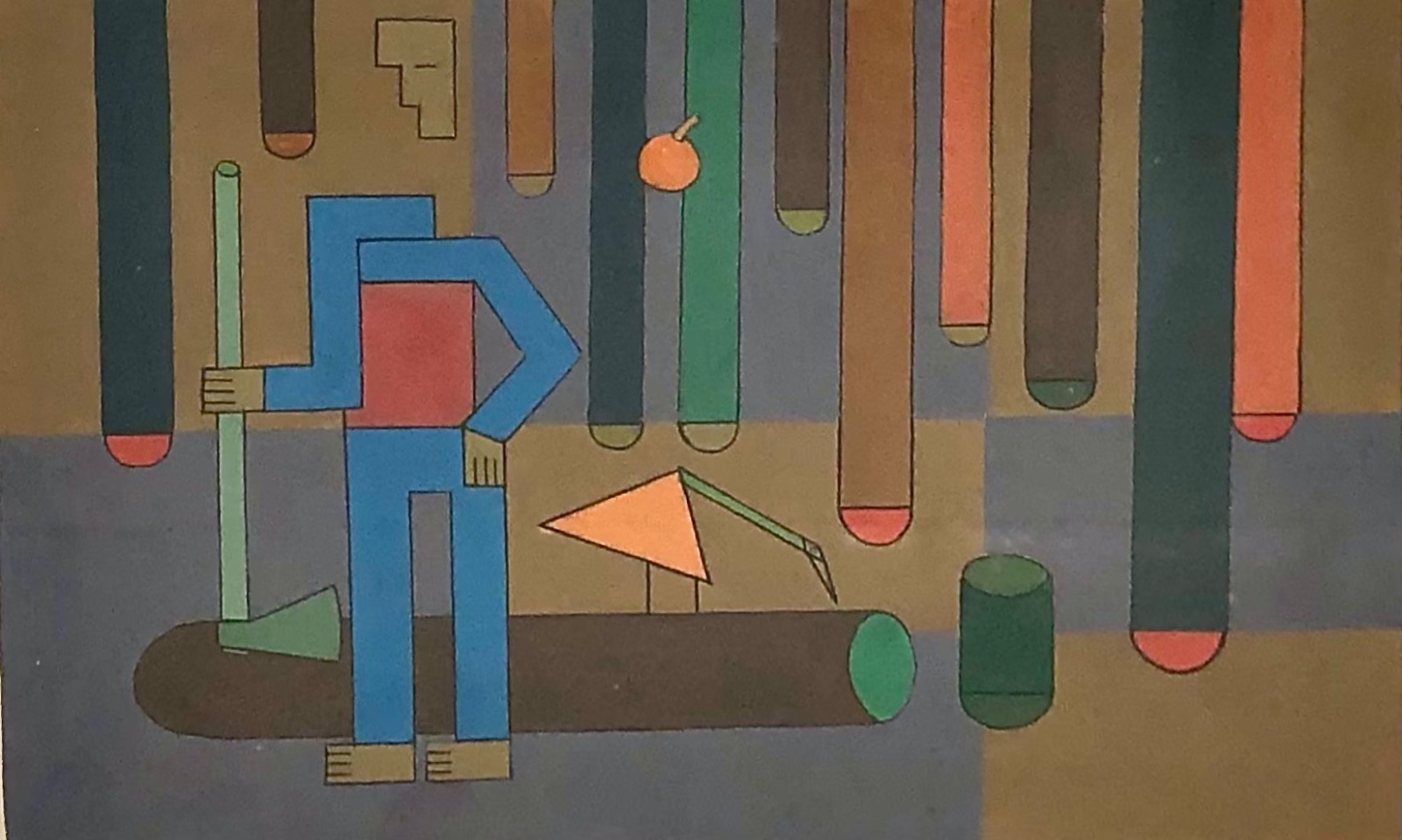 Dionísio del Santo (1925-1999), “Homem cortando lenha”, 1983 - foto 1 de 4