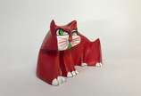 Aldemir Martins (1922-2006), Gato vermelho - Escultura em resina patinada.<br>Obra em edição lcomemorativa do Centenário do artista , editada pelo instituto. <br>