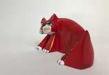 Aldemir Martins (1922-2006), Gato vermelho - Escultura em resina patinada.<br>Obra em edição lcomemorativa do Centenário do artista , editada pelo instituto. <br>