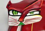 Aldemir Martins (1922-2006), Gato vermelho - Escultura em resina patinada.<br>Obra em edição lcomemorativa do Centenário do artista , editada pelo instituto. <br>