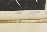 Oswaldo Goeldi (1895-1961), Maldição - Xilogravura <br>Ass. inf. direito <br>Edição P.A <br>Reproduzido no livro do artista.