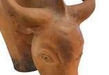 Tiago Olinda, 1943 - Boi, 2004<br>Grande escultura em terracota representando o animal.