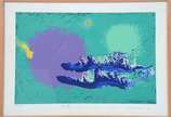 Manabu Mabe (1924-1997), Sem título, 1995 - Serigrafia <br>Ass. inf. direito <br>Edição P.A IX/XXIII