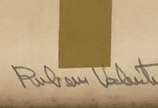 Rubem Valentim (1922-1991), Sem titulo, 1975 - Serigrafia<br>Ass. inf. direito 