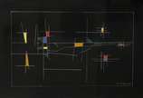 Mário Silésio (1913-1990), Sem título, 1957 - Têmpera s/ papel<br>Ass. Inf. direito<br>Procedência familia do artista. <br>Apresenta certificado emitido por Gustavo Silesio