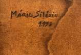 Mário Silésio (1913-1990), Sem título, 1958 - Óleo s/ tela colado em madeira<br>Ass. verso sup. esquerdo <br>Procedência: Família do artista<br>Apresenta certificado de autenticidade emitido por G