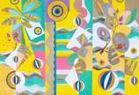 Beatriz Milhazes (1960), Pink Sunshine, 2021 - Litografia em cores s/ papel Fabriano <br>Ass. verso <br>Edição 36 de 100<br><br>O trabalho de Beatriz Milhazes é muito marcado por formas orgânicas, 