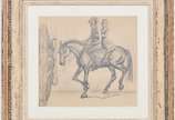 Cândido Portinari (1903-1962), Noiva e Cavalo, ... - Desenho a grafite s/ papel<br>Ass. inf. direito<br>Registrado no Projeto Portinari FCO 6116 Número 5068<br><br>Portinari é um dos maiores nomes ...