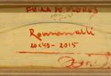 Armando Romanelli (1945), Feira de flores, 2015 - Óleo s/ madeira<br>Ass. inf. esquerdo