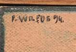 Pedro Wrede (1952), Clavestro, 1994 - Óleo s/ tela <br>Ass. sup. esquerdo  
