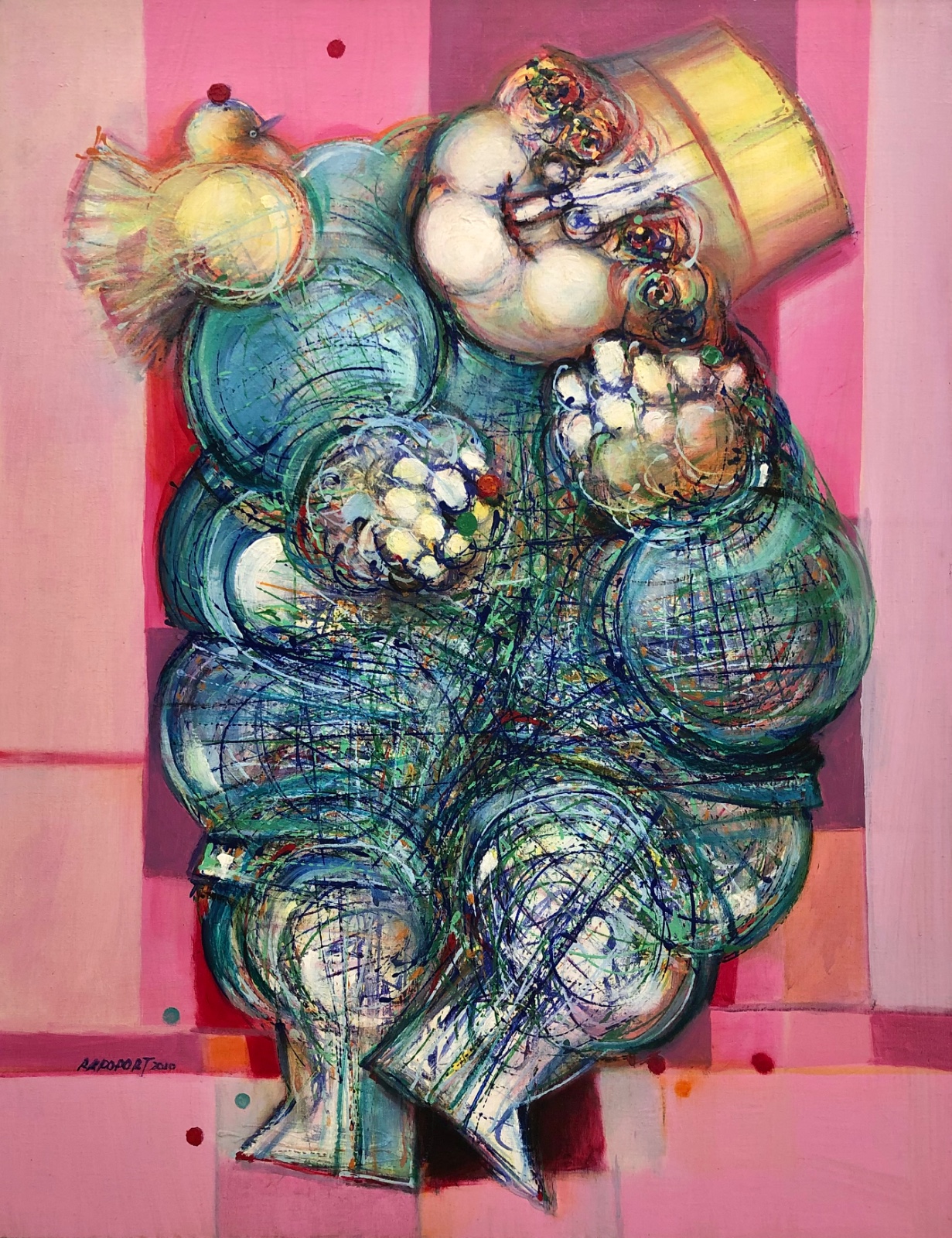 Alexandre Rapoport (1929), O malabarista azul eo pombo, 2010 - foto 1 de 4