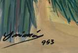 Inimá de Paula (1918-1999), Paisagem, 1953 - Aquarela s/ papel<br>Ass. inf. esquerdo<br>Localizado Belo Horizonte<br>