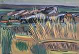 Inimá de Paula (1918-1999), Paisagem, 1953 - Aquarela s/ papel<br>Ass. inf. esquerdo<br>Localizado Belo Horizonte<br>