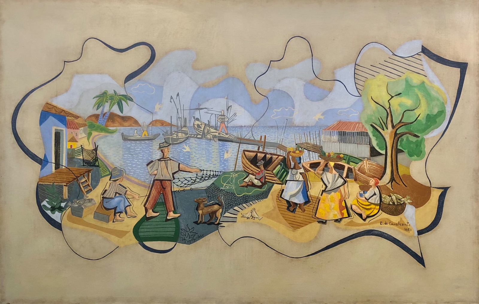 Di Cavalcanti (1897-1976), Sem título, 1951 - foto 1 de 4