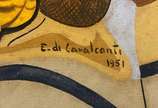 Di Cavalcanti (1897-1976), Sem título, 1951 - Óleo s/ tela<br>Ass. inf. direito<br>Estudo para painel do Clube dos 500, anos 50.<br><br>Reconhecido como um dos principais nomes do modernismo brasi