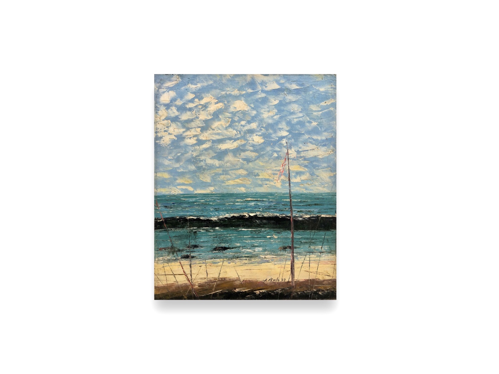 José Paulo Moreira da Fonseca (1922-2004), O mastro e o Mar, 1959 - foto 2 de 4