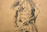 Flávio de Carvalho (1899-1973), Retrato de Mulh... - Nanquim s/ papel<br>Ass. sup. direito