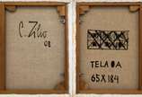 Carlos Zílio (1944), Sem título, 2008 - Óleo s/ tela <br>Ass. verso