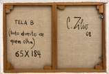 Carlos Zílio (1944), Sem título, 2008 - Óleo s/ tela <br>Ass. verso