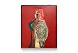 Manabu Mabe (1924-1997), Retrato, 1968 - Óleo s/ tela<br>Ass. inf. esquerdo e verso