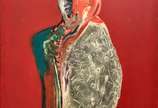 Manabu Mabe (1924-1997), Retrato, 1968 - Óleo s/ tela<br>Ass. inf. esquerdo e verso