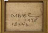 Manabu Mabe (1924-1997), Sem título, 1978 - Óleo s/ tela<br>Ass. inf. direito e verso