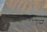 Enrico Bianco (1918-2013), Vaso de Flor, 1969 - Óleo s/ eucatex<br>Ass. inf. direito