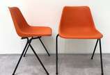 L’ Atelier (1960-1980), Robin Day (Hille - L'At... - Set de seis cadeiras, ditas Polyside Chair, executadas em ferro e plástico. Produzidas no Brasil pela manufatura Forsa L'Atelier. Déc.60/70 Obs....