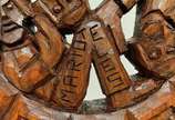 Mario Teles (1942), Mandala ( Roda da Vida )  - Escultura em madeira de Jequitibá.<br>Assinada. 