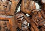 Mario Teles (1942), Mandala ( Roda da Vida )  - Escultura em madeira de Jequitibá.<br>Assinada. 